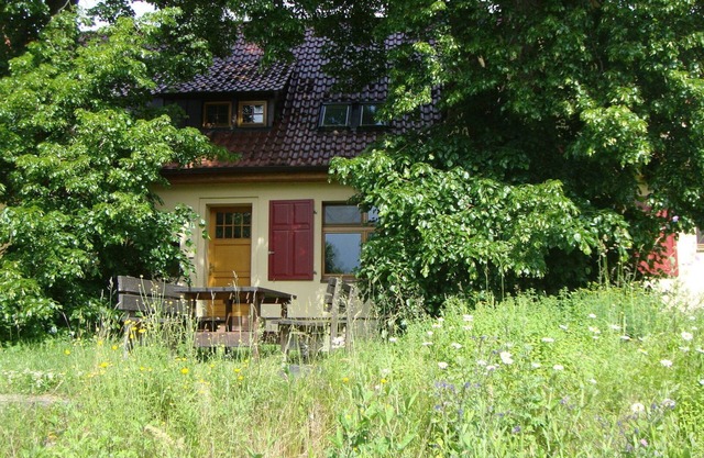 Quietly located holiday home with a natural garden, 500m from the lake and the forest