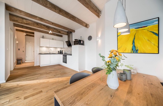 "Relax at Gulfhof Polder72. Historic vacation apartment by the sea!"