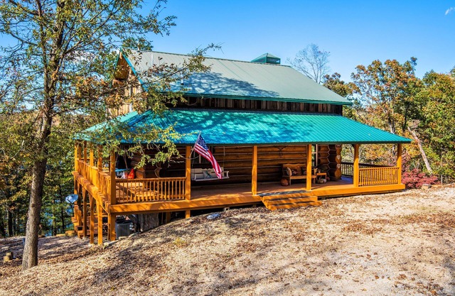 Right on the water, stay at this Instagram photo-ready real LOG CABIN +Kayaks!