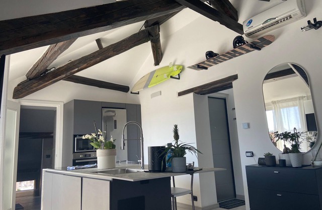 Rooftop openspace with balconies, parking and bbq