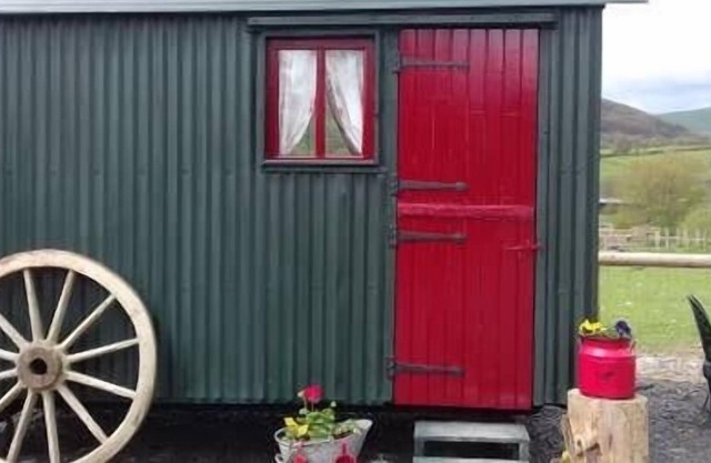 Ruby Shepherds hut sleeps 4.