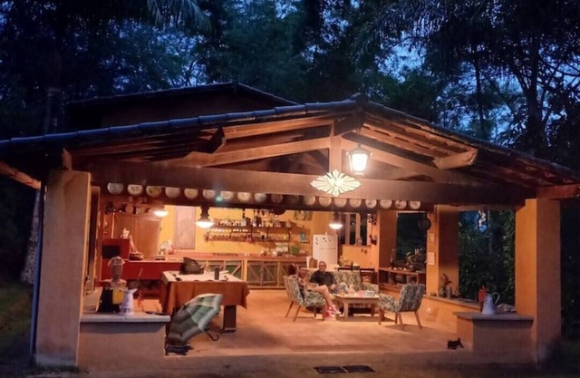 Rustic and elegant guest house with swimming pool.