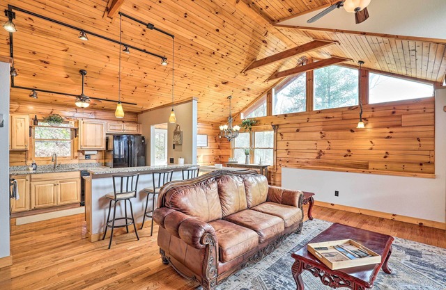 Rustic Cabin w/ Mountain Views & Private Deck!