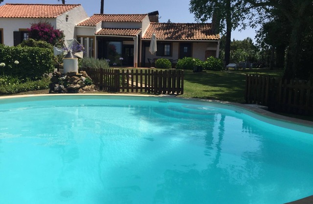 Rustic house with garden and private pool in very quiet area