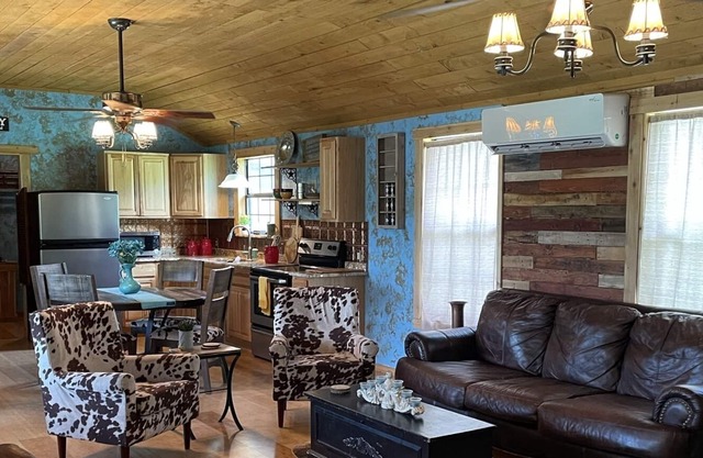 Rustic Texas Cabin 15 minutes from Wimberley! (Hot tub!)