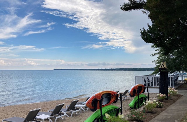 S'more Beach sleeps up to 15 people located on Lake Huron Sandy beach!