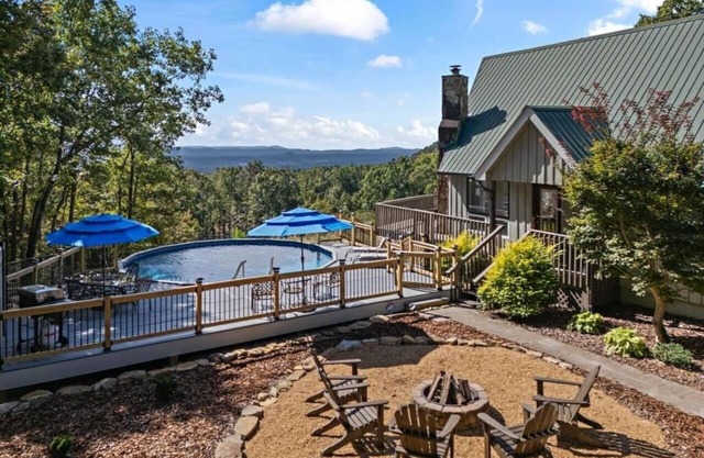 Scenic A-Frame | Pool, Hot Tub & Panoramic Views