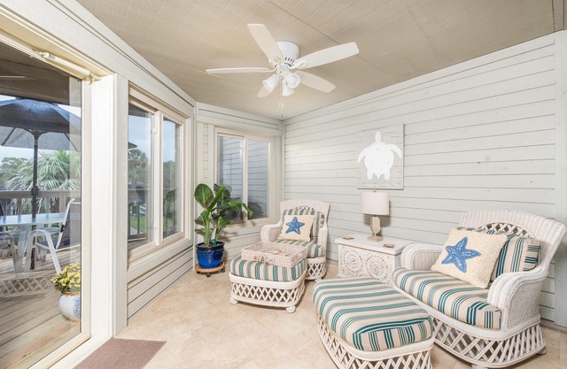 Seabrook Island Villa decorated with Charleston flair and Low Country Charm