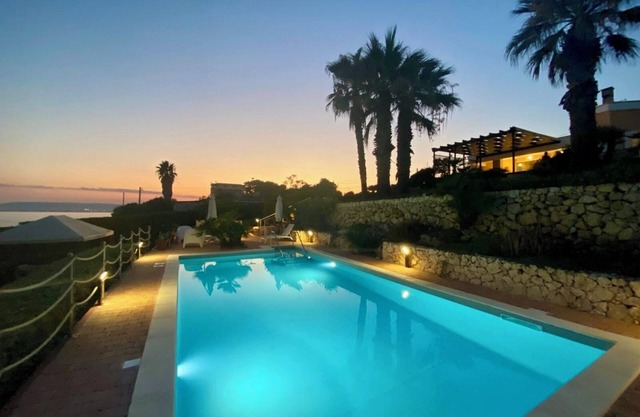 Seafront villa with stunning views, private access to the sea, pool, WI Fi