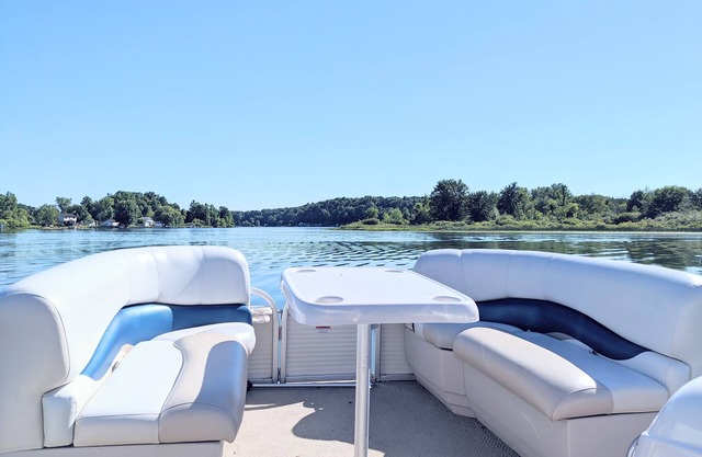 Serene Lakefront Getaway with Pontoon, Beach, Kayaks, and Firepit in ORV County