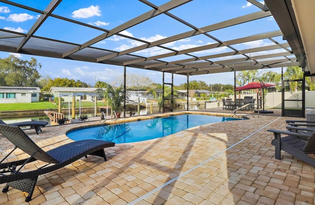 Serenity by the Bay Waterfront HEATED POOL is an option. BOAT LIFT WITH KAYAK