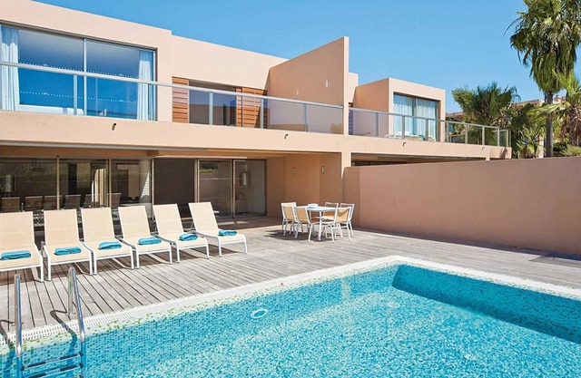 Short walk two the beach a family friendly villa.