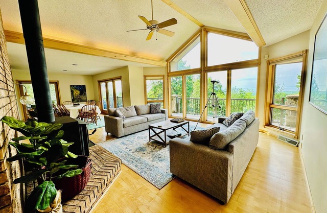 Spacious and Private Cabin with Lake Superior and Madeline Island Views & Sauna