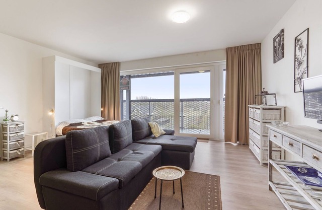 Spacious studio with storage room