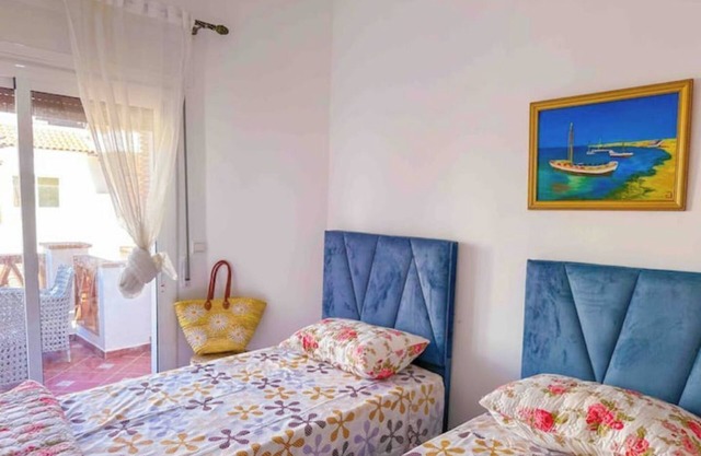 Spacious terrace, pool and access to the sea.