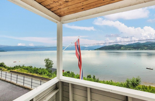 Spend an unforgettable vacation by the fjord in this comfortable vacation home.