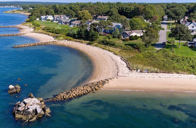 Steps from a beautiful private beach