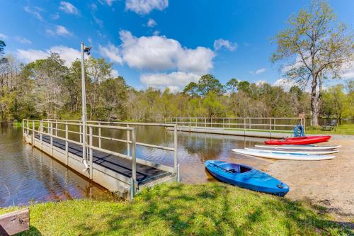 Stocked Fishing Pond On-Site Quiet Pensacola Home
