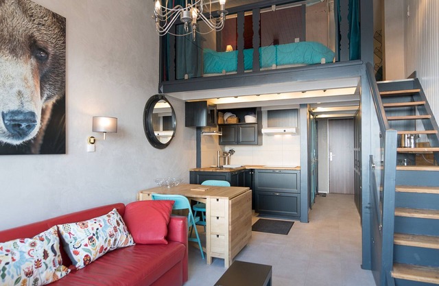 Studio + Mezzanine - Balcony - Wifi - 500m from slopes