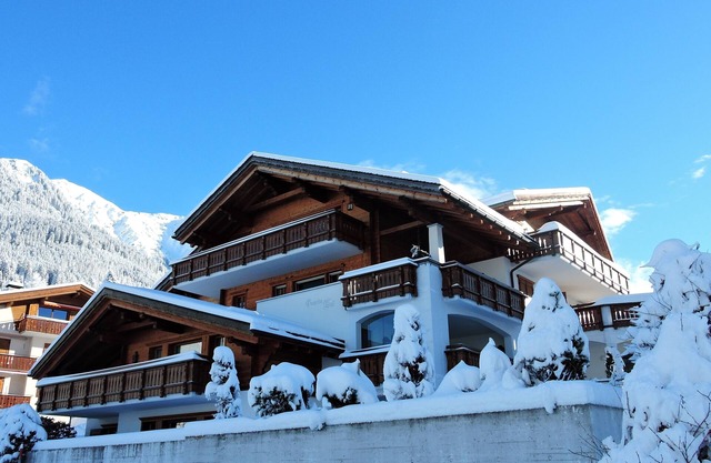 Stunning Setting and Views From This Family Chalet in renowned Klosters.