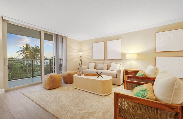 Stylish 2BR, 2BA Apartment with Balcony & Pool - Just Steps from the Beach