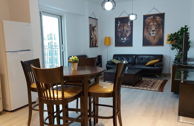 Stylish Suite on Yas island with sea view balcony, near mall, theme parks.