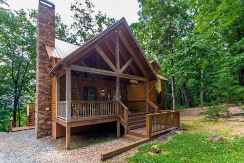 Sunrise Summit | Deluxe 2BR 2.5BA Cabin | Mountain View | Private | Hot Tub in Sautee Nacoochee, Georgia