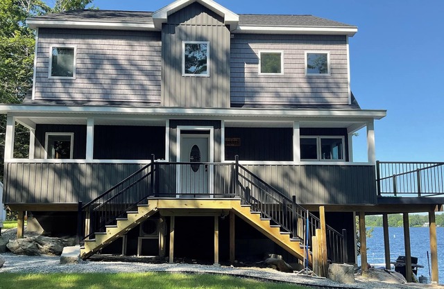 Sunset Blaze - One of the Best Lake Houses in Maine