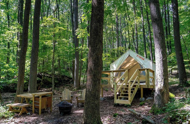 Tentrr State Park Site - WV Coopers Rock State Park - Site C - Single Camp