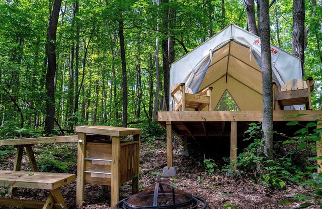 Tentrr State Park Site - WV Coopers Rock State Park - Site B - Single Camp