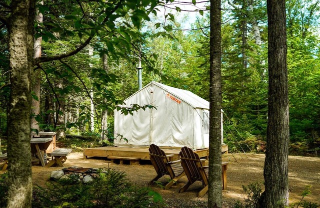 Tentrr State Park Site - Maine Mount Blue State Park - Wooded Site - Single Camp