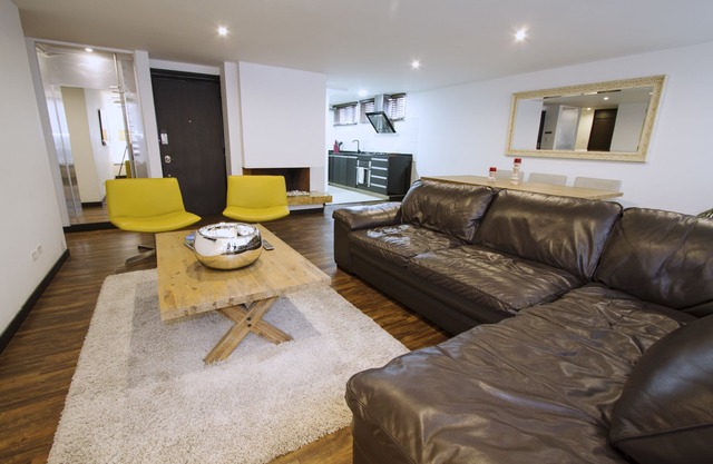 The apartment has a minimalist design Bogota ,