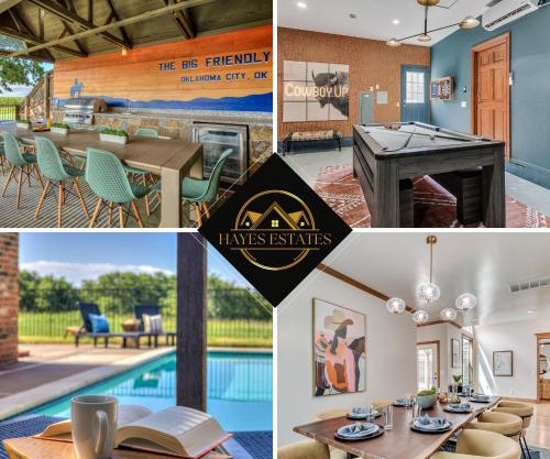 The Big Friendly - A family retreat, heated pool, hot tub, game room minutes away from DT OKC