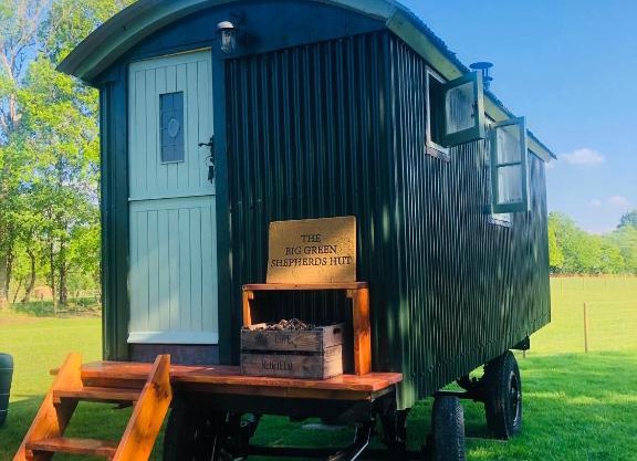 The Big Green Shepherds Hut