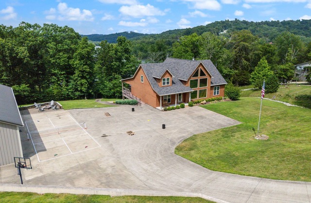 The Hawk's Nest, a 2 Acre 7 Bedroom 5 bath property with 15 beds.