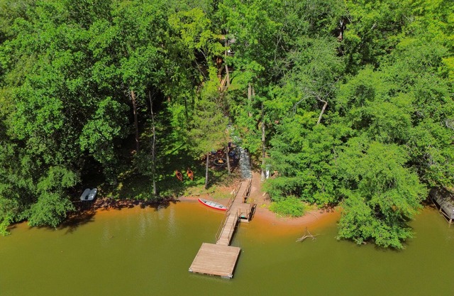The High Rock Hideout is a 3-bedroom home on High Rock Lake