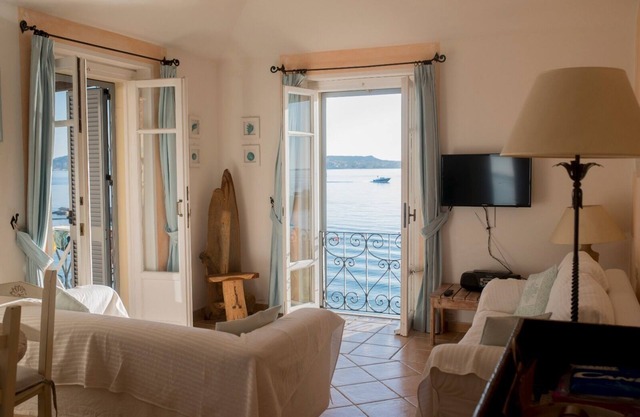 The windows overlooking the sea