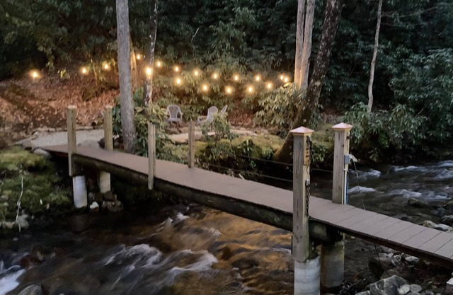 This Is It! Creekside Cabin with Hot Tub, Fire Pit & Starlink High Speed WiFi!