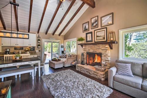 Tree-Lined Twin Peaks Cottage with Custom Stream
