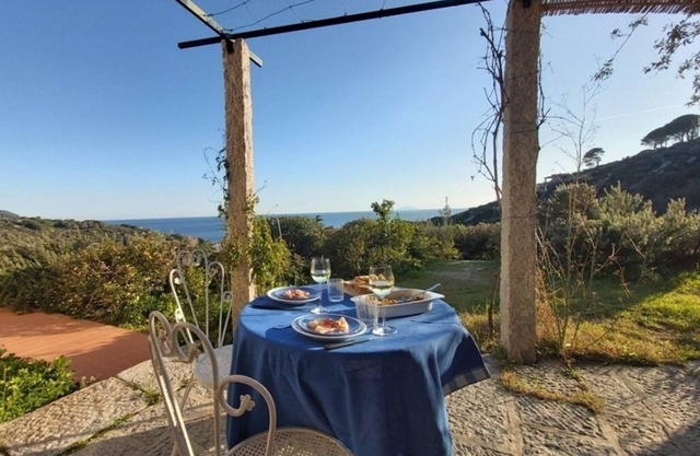 Typical Elban house with sea view