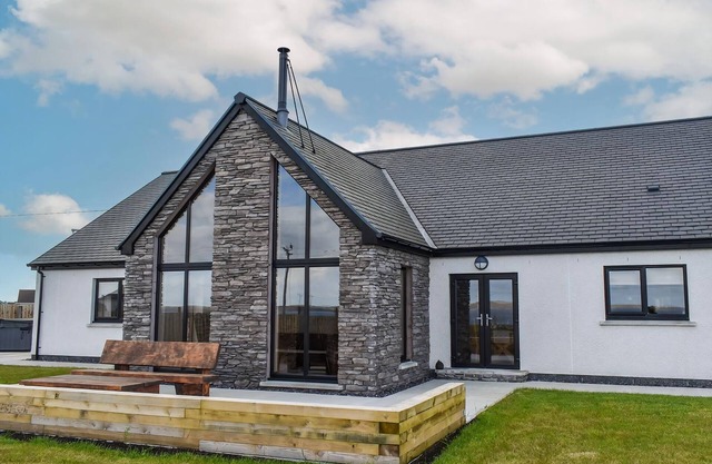 Uninterrupted views over Coll Beach and sea views out over Broadbay.