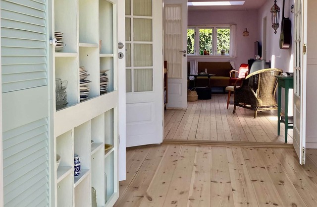 Unique cottage with sea views and rock garden on Bornholm