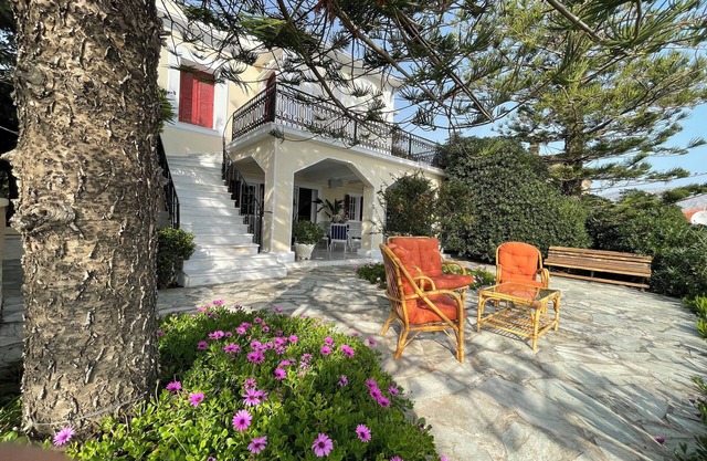 Unique seafront villa with lush gardens and unparalleled sea views