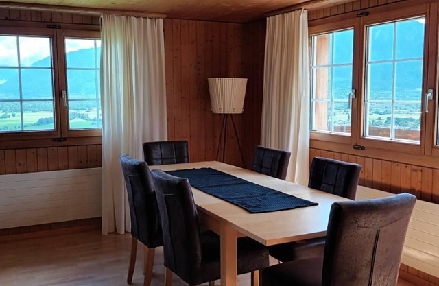 Unique view from elegant farmhouse apartment