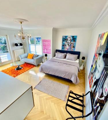 Villa am Steinhuder Meer Superior DZ-Azur- mit kl Pantry Küche, Garten, WLAN