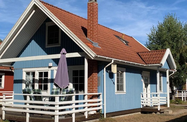 Villa Blau am Useriner See mit Garten