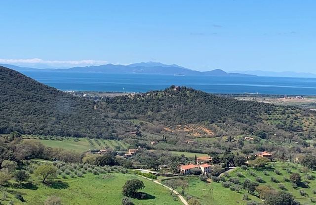 VILLA IN THE HILL SEA VIEW IN THE GREEN TUSCAN MAREMMA 10KM FROM THE BEACHES