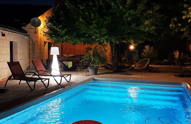 Villa Maison Cantalupo Piscine Sel Chauffée Clim 5 min St Emilion