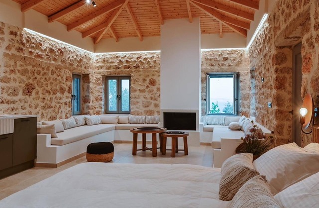 Villa Nevas (5000sqm plot with Private Stone House with Pool and Amazing Seaview)