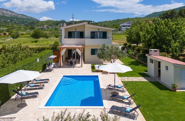 VILLA ROKO with 4 bedrooms, 32sqm heated pool, playground